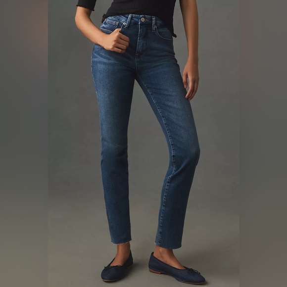 NWT Good American Good Legs Mid Rise Cigarette Jeans from Anthropologie - Picture 3 of 5